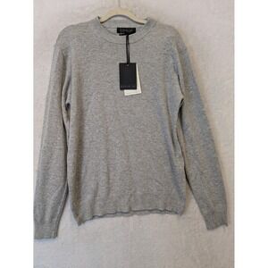 Maglificio Bartolini Men's Size M Cashmere Blend Crew Neck Sweater Gray